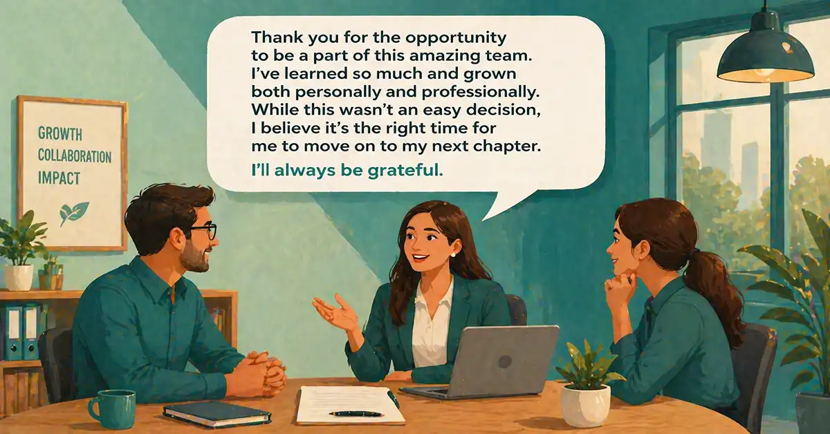 Word-for-word resignation scripts for different quitting scenarios